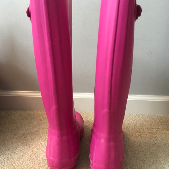 Original Tall Matte Lipstick Pink Hunter Rain Boot - Picture 2 of 6